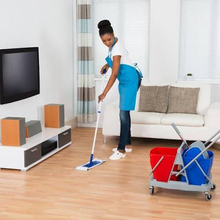 Our team spring cleaning a Gauteng home